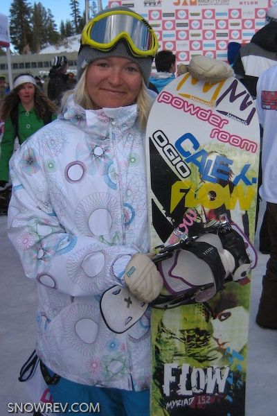 At only 24 years old Mercedes Nicoll is considered and Canadian female half-pipe veteran.