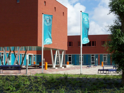 Dutch Highschool schoolyard