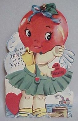 1930's Mechanical Apple Valentine