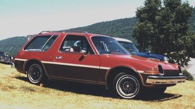 1970's AMC Pacer Wagon Red Woodie Nashville