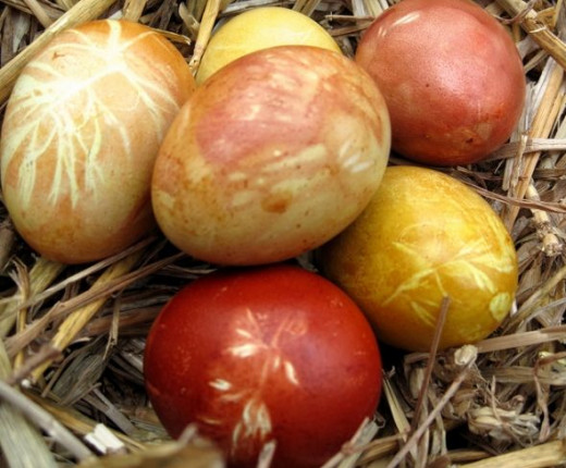 Naturally Dyed Eggs by Somewhereintheworldtoday