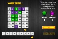 Four in a Row Interactive Multiplication Game