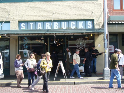 Flagship Starbucks Coffee Shop at the Pike Place Market