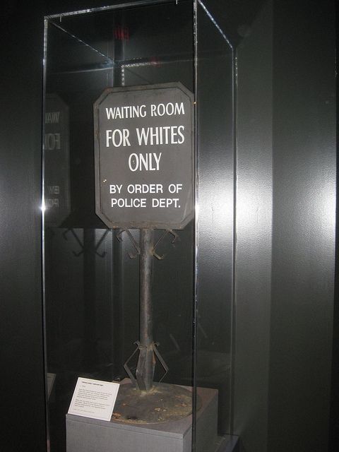Whites Only Sign