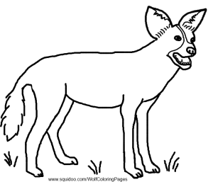 African Wild Dog coloring page