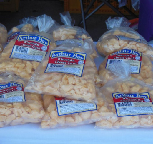 My favorite cheese at the farmers market.. cheese curds!