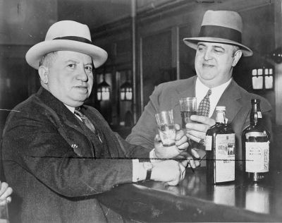 Drinkers at a Bar in the Early 1930s