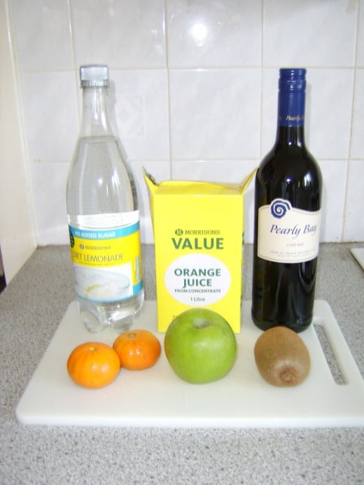 Authentic and healthy Sangria ingredients