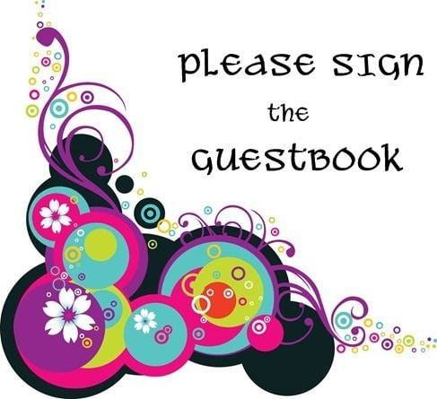 Please sign the guestbook