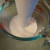 Pulsing gently with a stick blender causes concussion which makes the fat in the cream start to clump. Pulsing gently with a stick blender causes concussion which makes the fat in the cream start to clump.