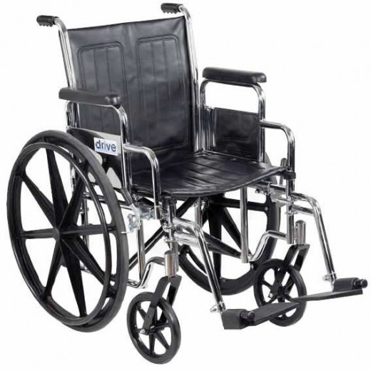 This is an example of a conventional wheelchair.