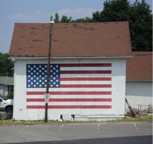 And Old Barn always warms my heart...   Showing Patriotic colors of the Flag, even better. too