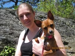 Me and Lexie hiking the Fodder Stack Trail