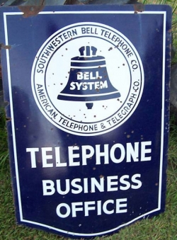 Original Vintage Bell Sign