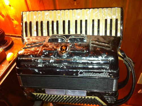 My husband's beautiful accordian.