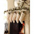 White Stockings and fireplace.From decoratingyourworld.blogspot.com