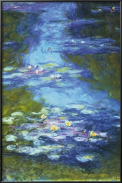 Claude Monet Water Lilies The Color Blue Artwork for Home Decor by Famous Artists
