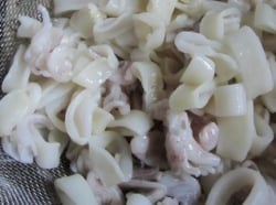 Cut squid