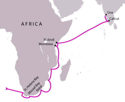 Vasco Da Gama - First  Voyage to India