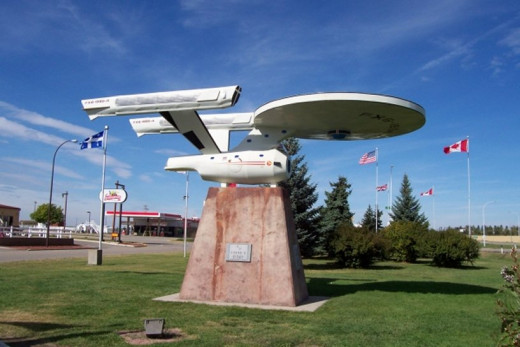 The Starship outside of Vulcan, Alberta