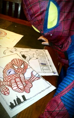 Superhero Giant Coloring Book Pages
