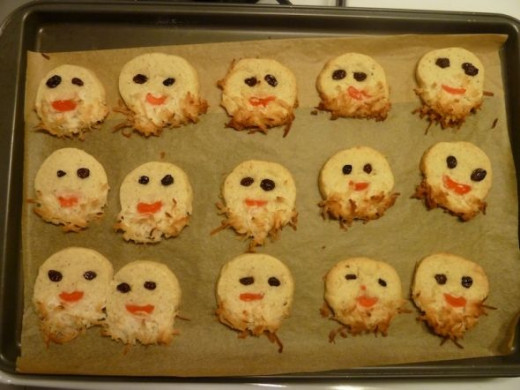 Santa's whiskers cookies