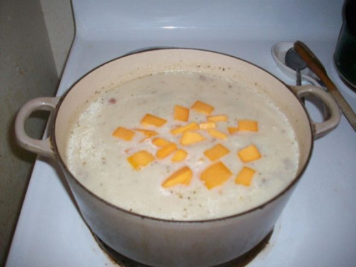 Add Cheese to the Potato Soup