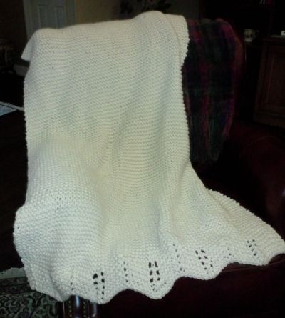 An Afghan Done in This Versatile Stitch with an Embellished Border