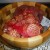 Chequered light and dark solid wood fruit bowl with nuts for Christmas Chequered light and dark solid wood fruit bowl with nuts for Christmas