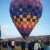 Hot air balloon lifting off
