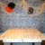 I made the backdrop from a spiderweb design tablecloth, added creepy cloth, hung a couple of vintage tissue balls and a vintage style witch and moon.
