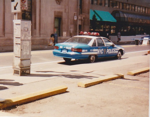 WHY is a NYC police car in Toronto? am I in the right place?? They were filming some movie or tv show we think called FX
