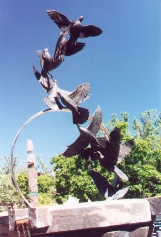 A flight of birds