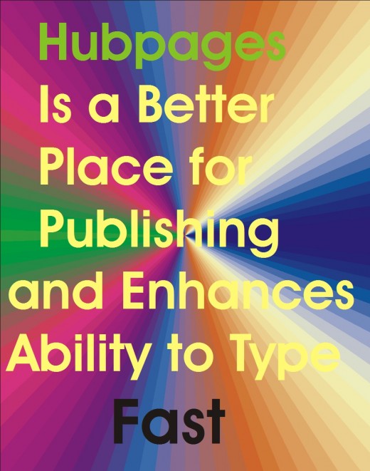 Writing on Hubpages can quicken the typing speed of students. 