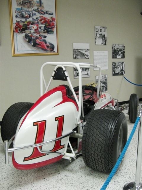 Indy cars aren't the only ones represented at the Museum. This is a sprint car.