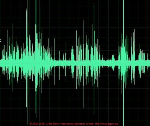An EVP is an Electronic Voice Phenomenon that can only be picked up through the use of electrical recording devices