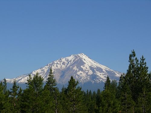 Lassen National Park is in the north-eastern section of California and features a sleeping volcano.
