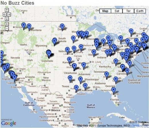 No Buzz Cities