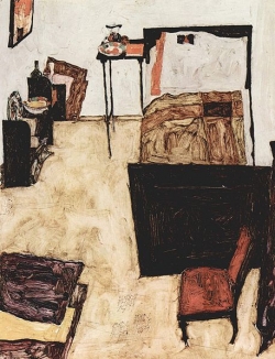 Egon Schile's Bedroom, Egon Schiele, 1911, 