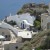 A home built into the mountain side, again in Santorini