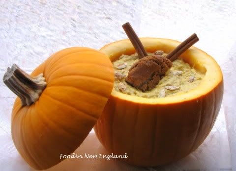 Create a Pumpkin Bowl for a Fancy Way to Serve Your Halloween Dips