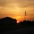 Fort Worth sunset on military base Fort Worth sunset on military base