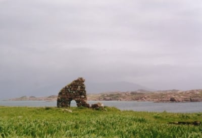 Standing on Iona Looking to Mull