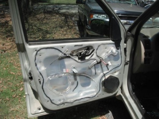 Door after door panel removed