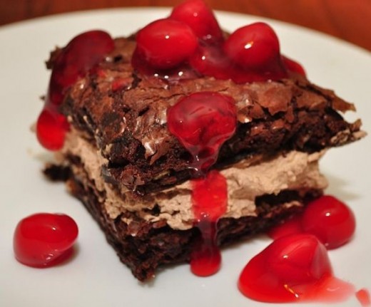 Lovely Brownie with Cherry on Top