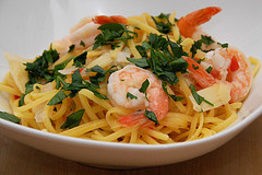 linguini with shrimp