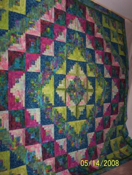 King Quilt Log Cabin
