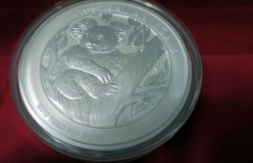Australia 2013 Kilo silver koala coin