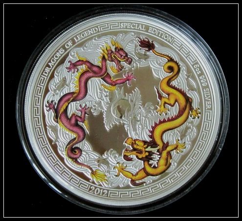 Australia Perth Mint 5 Ounce Dragon of Legend Silver Coin