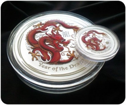 2012 Colorized Kilo Silver Dragon